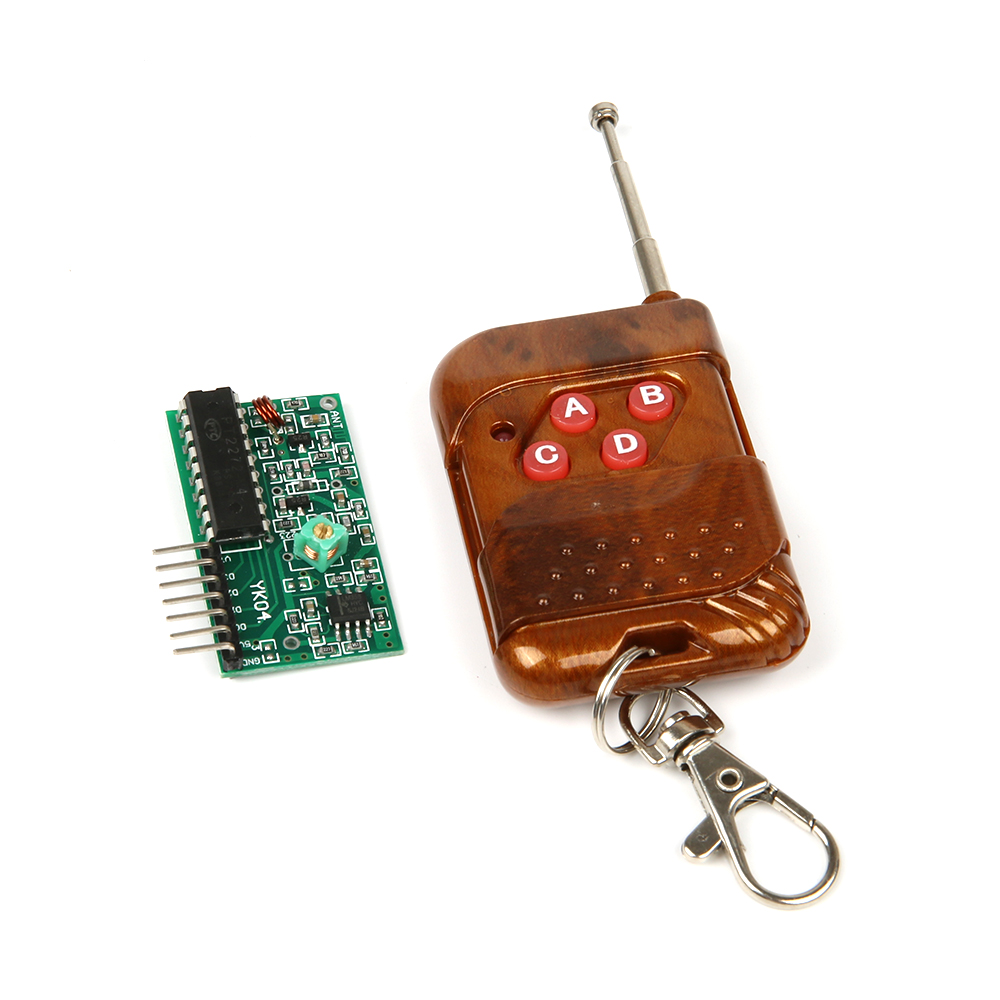 Пульт с радиоприёмником с батарейкой в комплекте, 315МГц